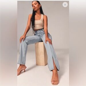 ABERCROMBIE Curve Love Ultra High Rise 90s Straight Jean size 27/4S